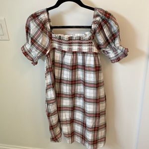 American Eagle Christmas Mini Plaid Dress - NWT